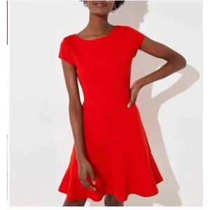 NWT LOFT Ponte Fit & Flare Dress